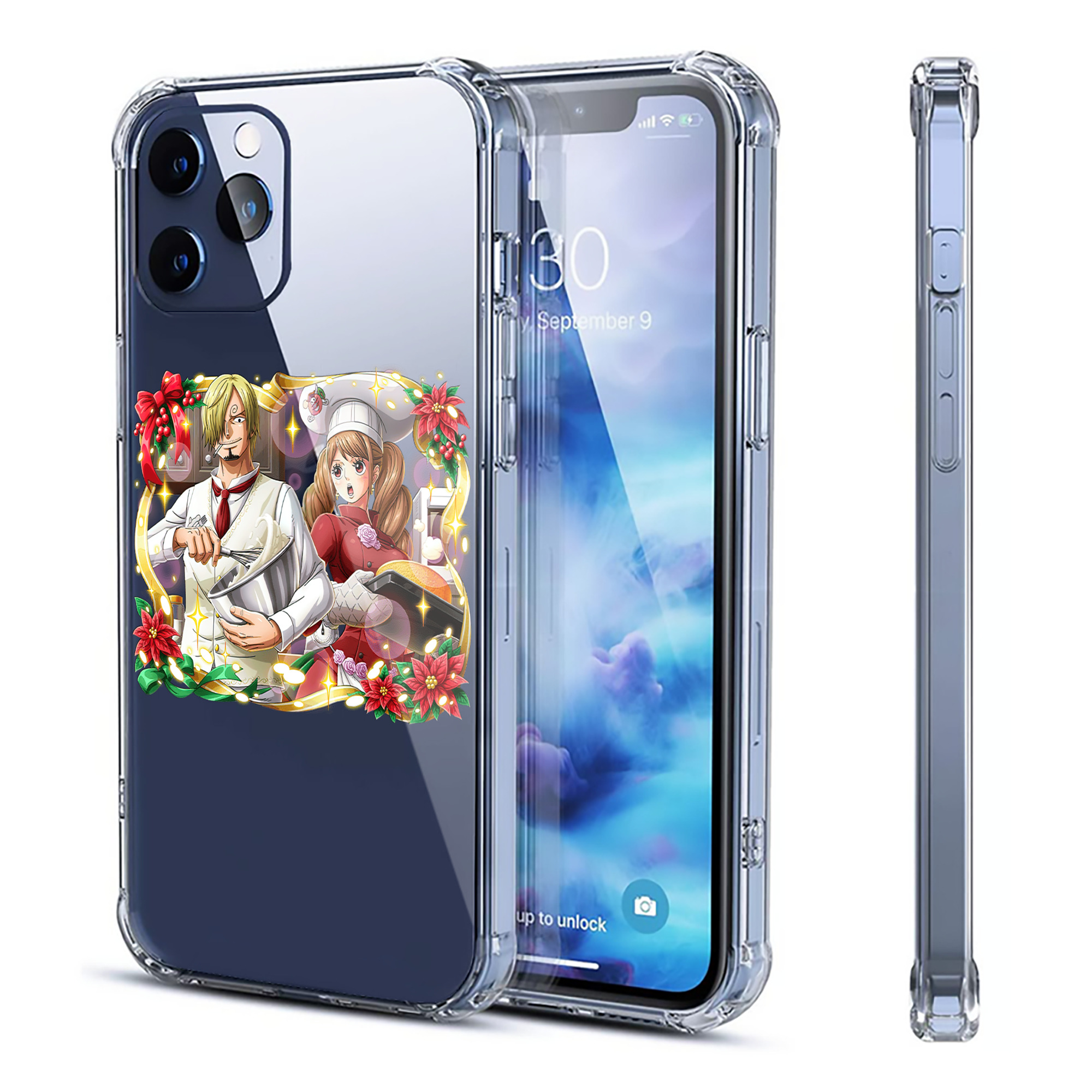 （画像用） ワンピース サンジ ONE PIECE Sanji 【iPhone 12シリーズ対応】透明スマホケース（クリアソフトケース）